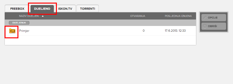 Iskon.TV - Primjer završenog dijeljenja Iskon.TV - Primjer završenog dijeljenja